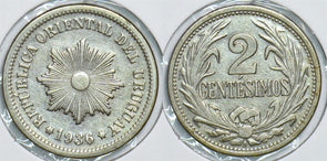 Uruguay 1936 2 Centesimos 198486 combine shipping