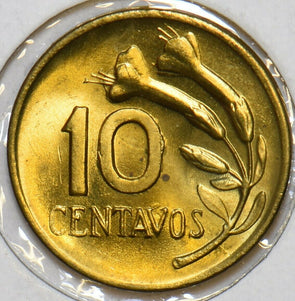 Peru 1969 10 Centavos BU 196711 combine shipping