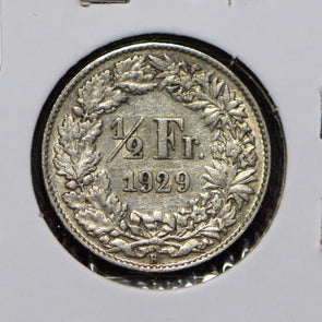 Switzerland 1929 1/2 Franc  900687 combine shipping