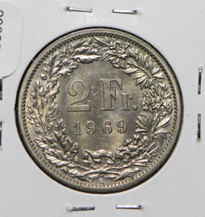 Swiss Cantons 1969 2 Francs  292254 combine shipping