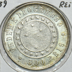 Brazil 1889 500 Reis B0139 combine shipping