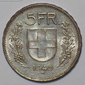 Switzerland 1940 5 Francs 195647 combine shipping