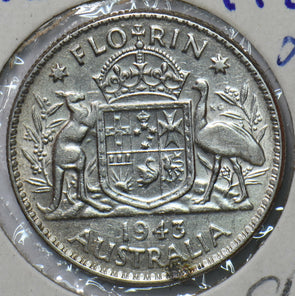 Australia 1943 Florin Kangaroo animal 193637 combine shipping