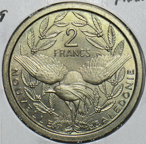 French New Caledonia 1949 2 Francs Bird animal 297733 combine shipping