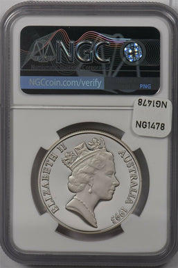 Australia 1993 10 Dollar silver NGC Proof 69UC Piefort Palm Cackatoo NG1478 comb