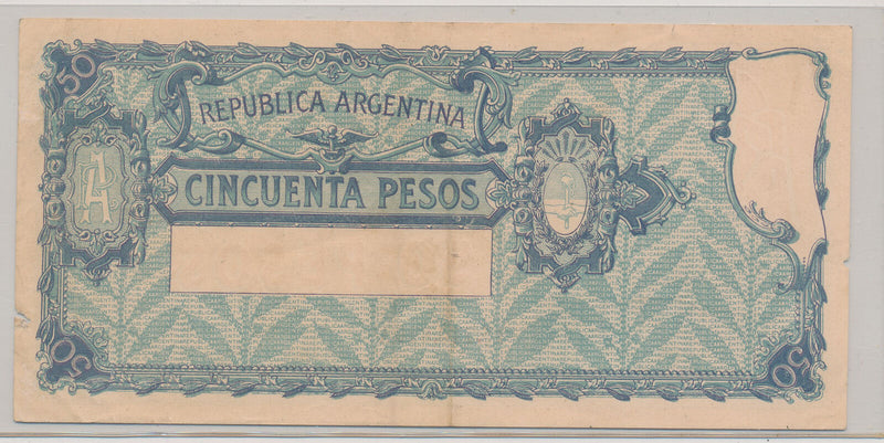 RC0275 Argentina 1897 50 Pesos #246a combine shipping