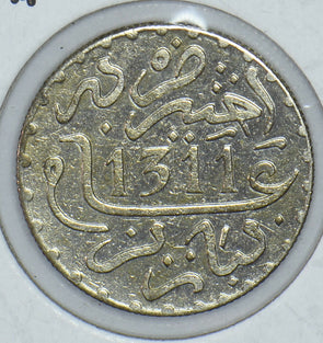 Morocco 1893 AH 1311 Dirham 191642 combine shipping