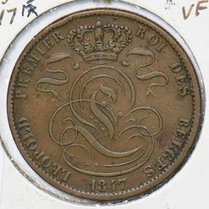 Belgium 1847 5 Centimes Lion animal 490133 combine shipping