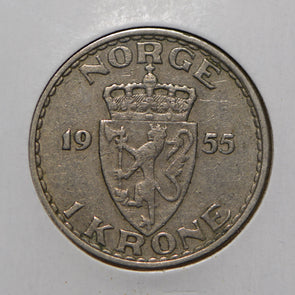 Norway 1955 Krone Lion animal  900816 combine shipping