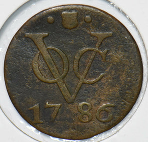 Netherlands East Indies 1786 Duit  291292 combine shipping