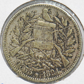 Guatemala 1894 2 Reales Bird animal 293164 combine shipping