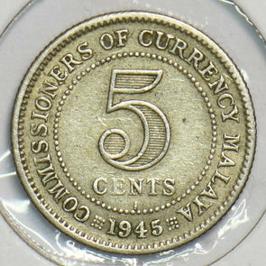 Malaya 1945 5 Cents 153293 combine shipping