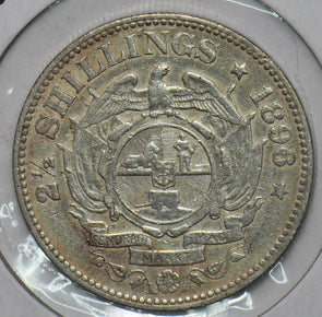 South Africa 1896 2.5 Shillings 2 1/2 Eagle animal 297182 combine shipping