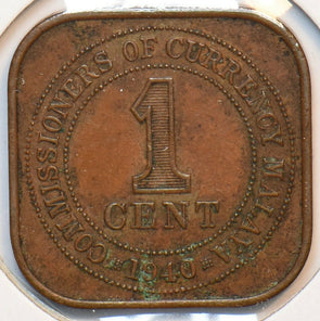 Straits Settlements 1940 Cent 193962 combine shipping