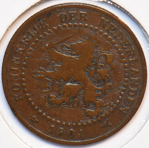 Netherlands 1901 Cent Lion animal 900563 combine shipping