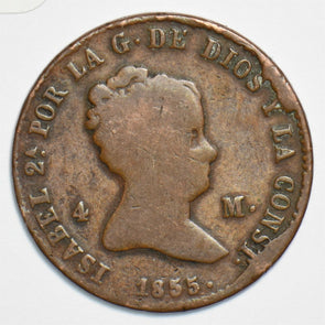 Spain 1855 4 Maravedis 197730 combine shipping