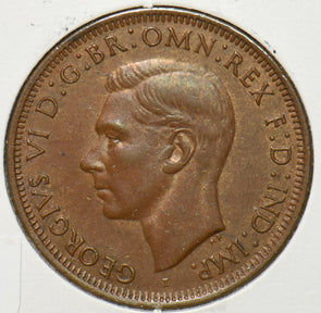 Australia 1943 Georgivs VI Penny Kangaroo animal 292864 combine shipping