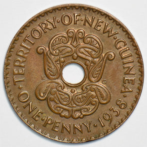 New Guinea 1938 Penny 904316 combine shipping