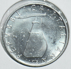 Italy 1954 5 Lire Dolphin animal 198065 combine shipping