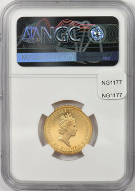 Great Britain 1994 25 Pounds gold NGC Proof 69 Ultra Cameo 0.25oz gold. Britanni