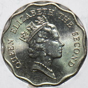 Hong Kong 1990 2 Dollars Lion animal 192945 combine shipping