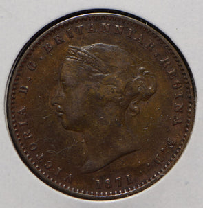 Jersey 1871 1/26 Shilling Lion animal  190584 combine shipping