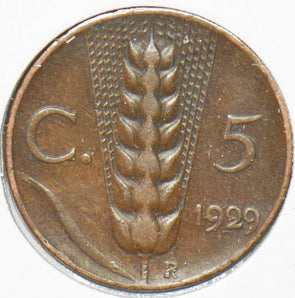 Italy 1929 5 Centesimi Vittorio Emanvele III 292946 combine shipping