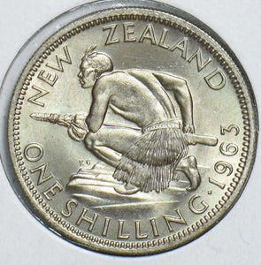 New Zealand 1963 Shilling 298662 combine shipping