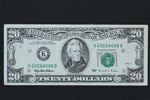 US 1995 $20 XF Federal Reserve Notes RN0085 combine shipping
