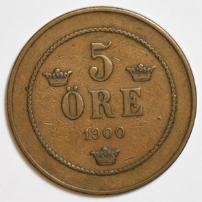 Sweden 1900 5 Ore 240639 combine shipping