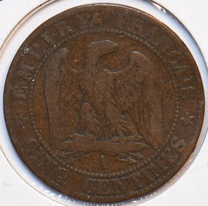 France 1855 A 5 Centimes Eagle animal 900579 combine shipping