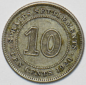 Straits Settlements 1926 10 Cents 151443 combine shipping