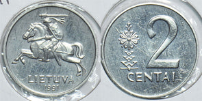 Lithuania 1991 2 Centai Horse animal 198373 combine shipping