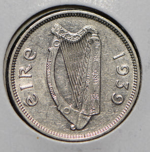 Ireland 1939 6 Pence Irish Wolf Hound animal  191185 combine shipping