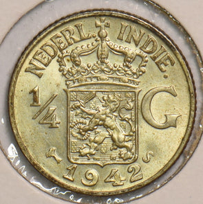 Netherlands East Indies 1942 S 1/4 Gulden 199199 combine shipping
