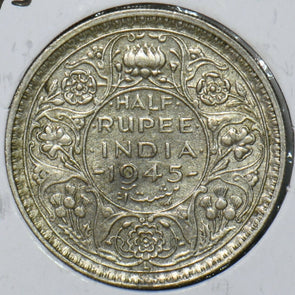 British India 1945 1/2 Rupee 151009 combine shipping