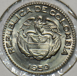 Colombia 1959 10 Centavos Condor animal 196248 combine shipping