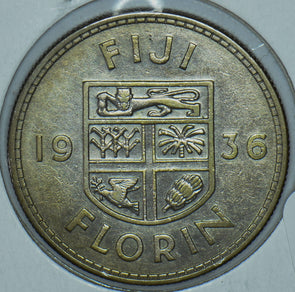 Fiji 1936 Florin 290797 combine shipping
