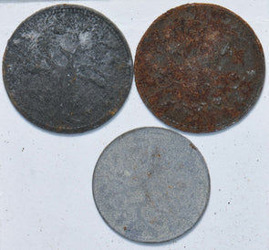 Germany 1917 5/10/10 Pfennig 293131 combine shipping
