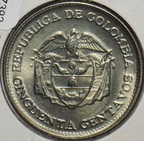 Colombia 1963 50 Centavos Condor animal 297392 combine shipping