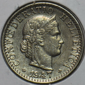 Switzerland 1947 20 Rappen 152275 combine shipping