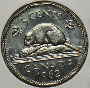 Canada 1962 5 Cents Beaver animal BU 152156 combine shipping