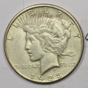 1923-S Peace Dollar Silver AU U0268