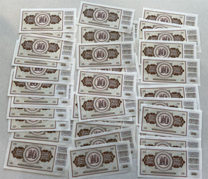 Yugoslavia 1968 10 Dinara Lot of 100 CU notes BL0078 combine shipping