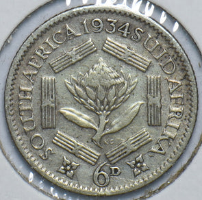South Africa 1934 6 Pence 902602 combine shipping