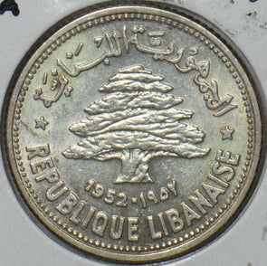 Lebanon 1952 50 Piastres UNC 194239 combine shipping
