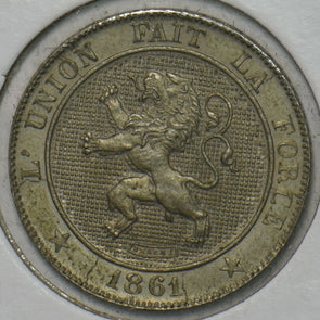 Belgium 1861 5 Centimes Lion animal 195883 combine shipping