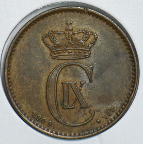Denmark 1899 2 Ore Porpoise 198315 combine shipping