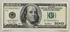 US 2001 United States Notes Small 100 Dollars Star note CH CU RC0661 combine shi