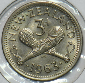 New Zealand 1963 3 Pence 152369 combine shipping
